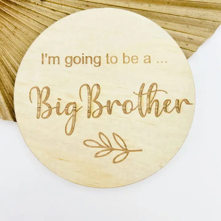 Announcement Plaque | I'm Going to be a Big Brother