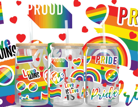 Glass Drinking Tumbler | Pride