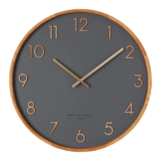 Scarlett 50cm Wall Clock | Charcoal