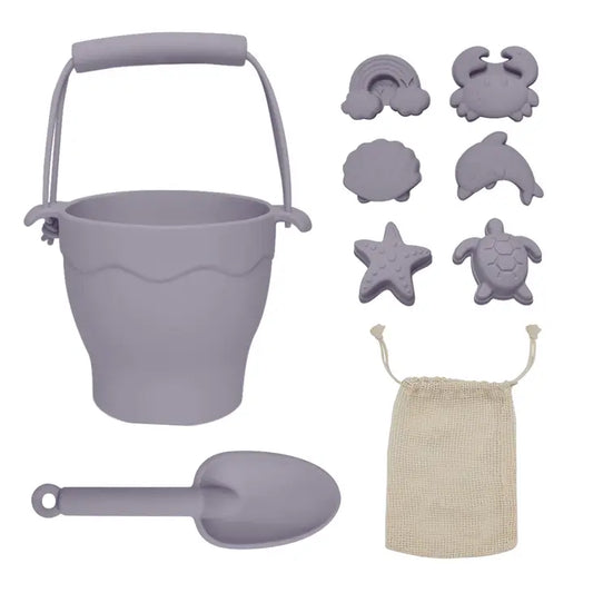 Silicone 8pc Bucket & Spade Set | Lilac