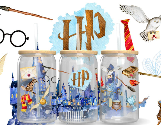 Glass Drinking Tumbler | Harry Potter Hogwarts