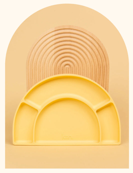 Silicone Divided Plate | Buttercup