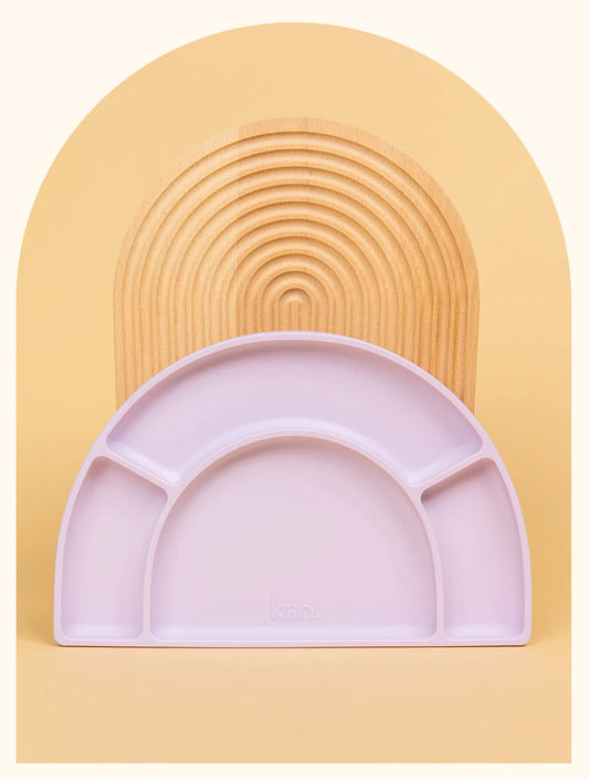 Silicone Divided Plate | Lilac