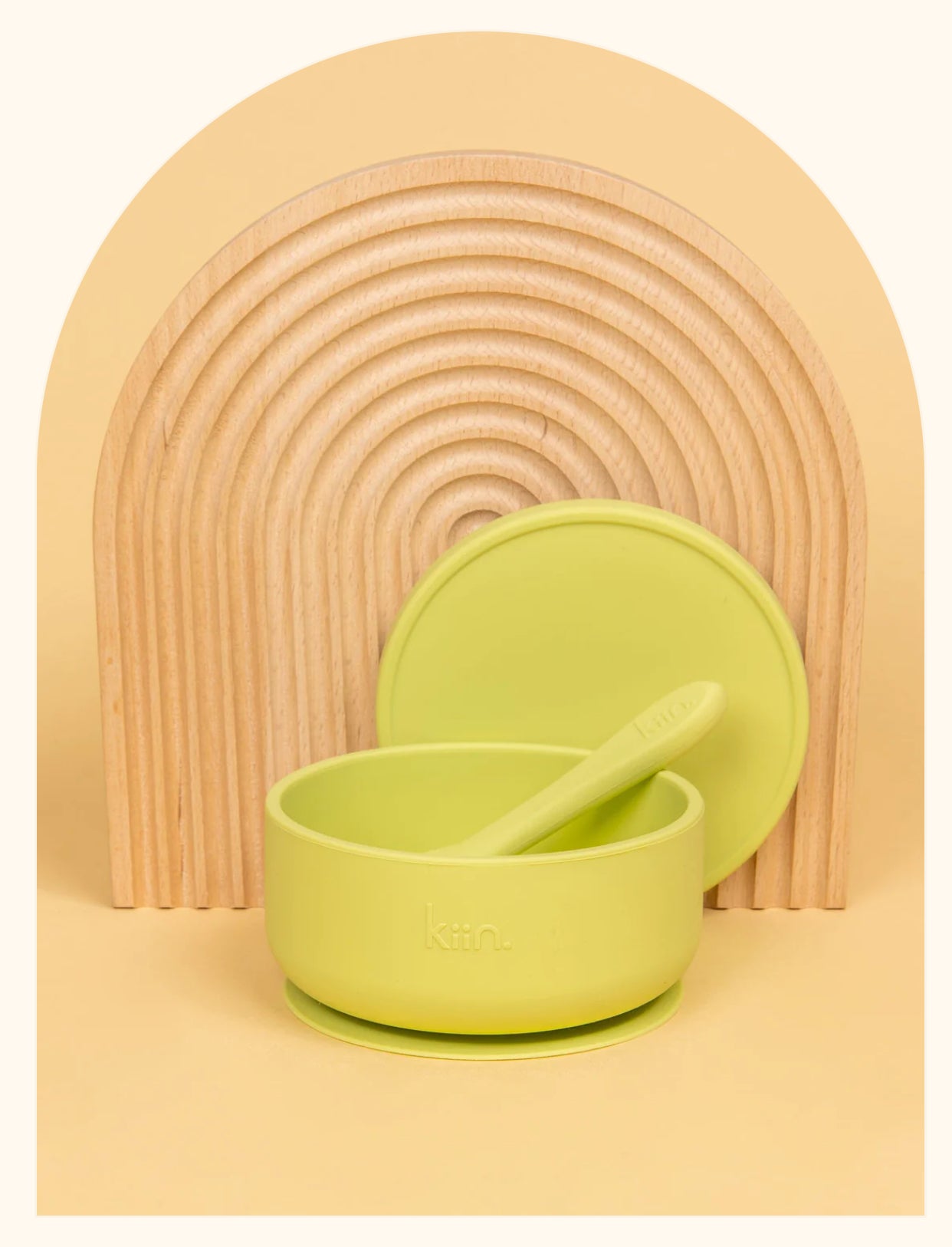Silicone Bowl with Lid + Spoon Set | Apple