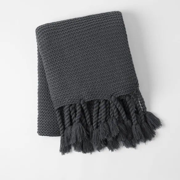 Chunky Throw | Charcoal