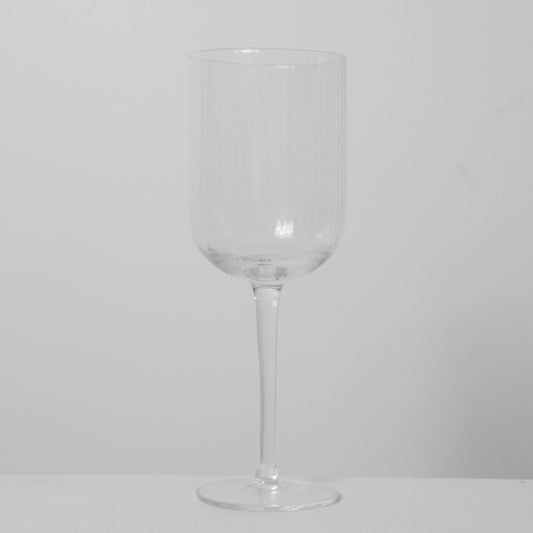 Ivy Ribbed Wine Glasses (S4)