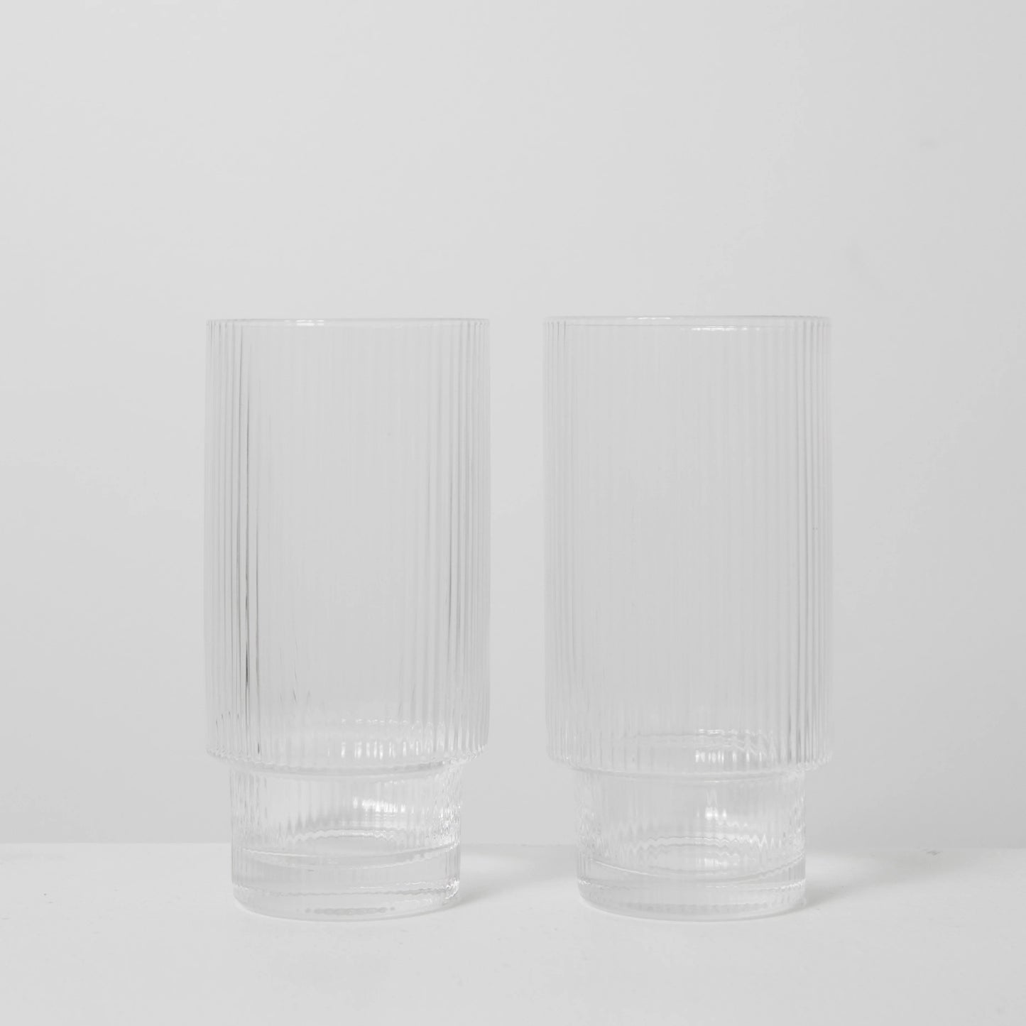 Oscar Ribbed Highball Glasses (S4)