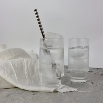 Oscar Ribbed Highball Glasses (S4)