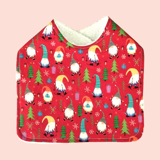 Feeding Bib | Christmas Gnomes