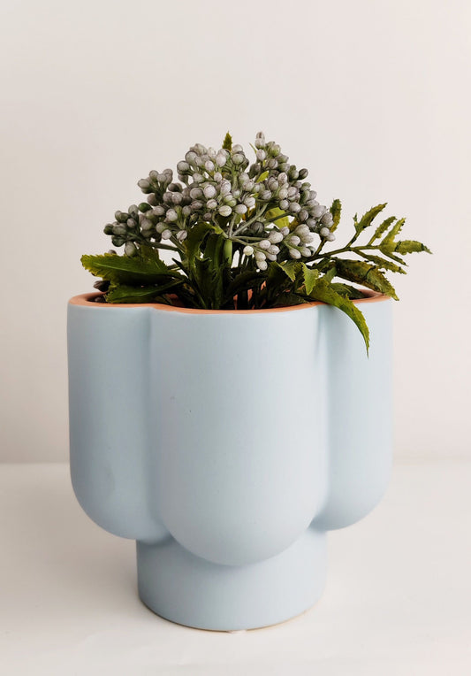 Groovy Flower Planter | Blue/Pink