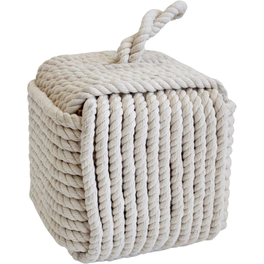 Doorstop | Rope Square White