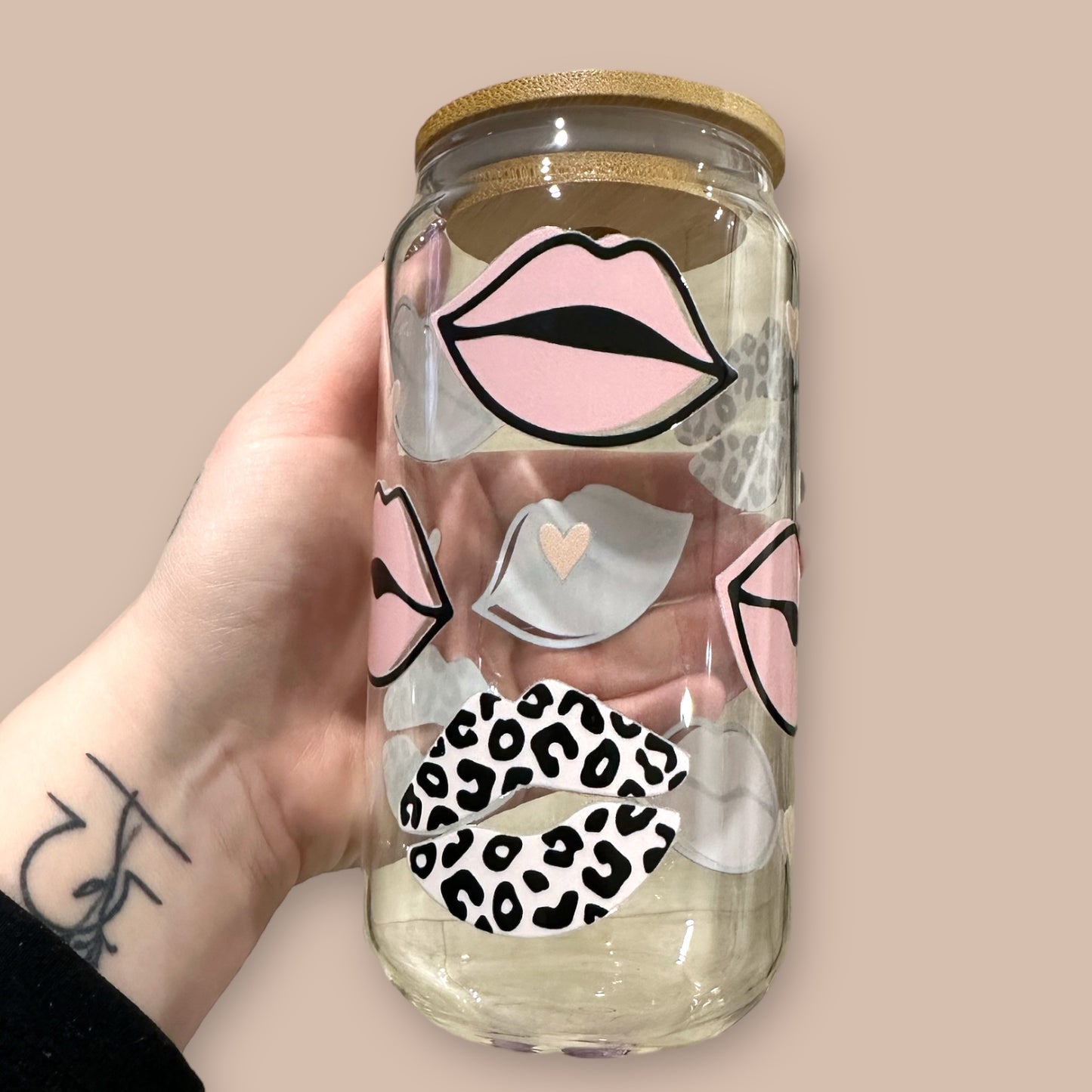 Glass Drinking Tumbler | Lips