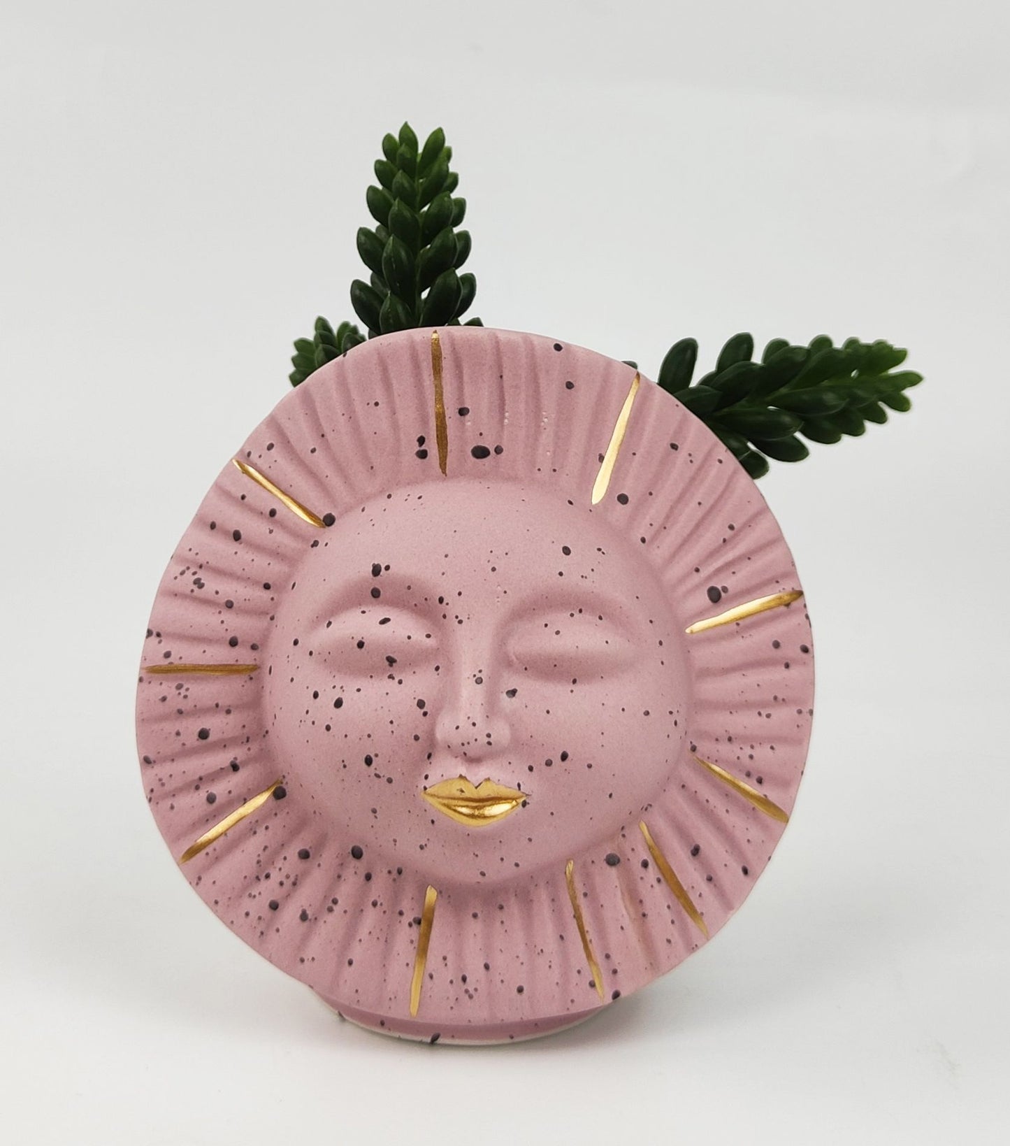 Sun Face Vase | Light Pink