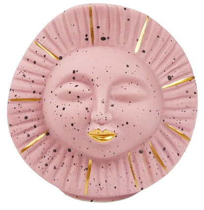 Sun Face Vase | Light Pink