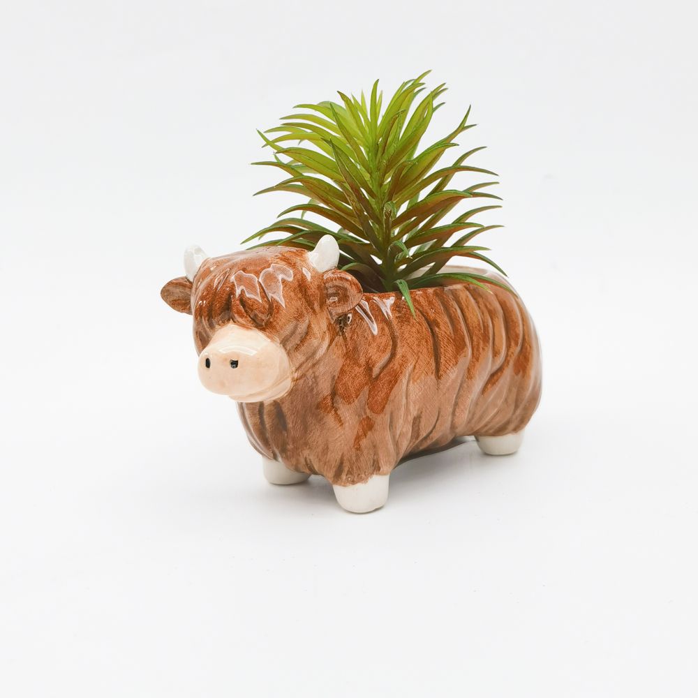 Highland Cow Planter
