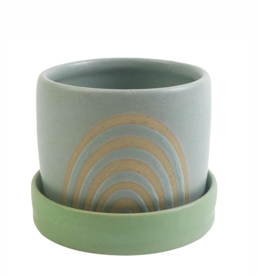 Shae Rainbow Dish Bowl | Green Blue